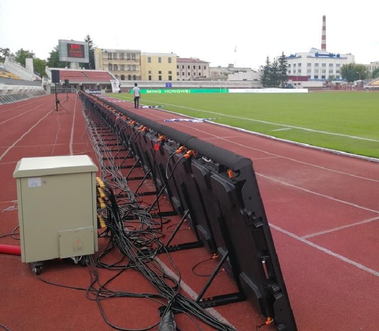 P10 Stadium Fence LED Display/Football Perimeter LED Panel/Stadium Electronic Advertising