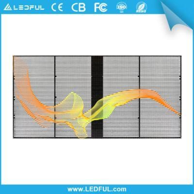 P32.5 Outdoor Transparent Flexible LED Display Screen