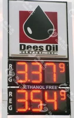 LED Gas Price Signs and Outdoor Digital Boards with Programmable CNG Filling Station Sign for Gas Station