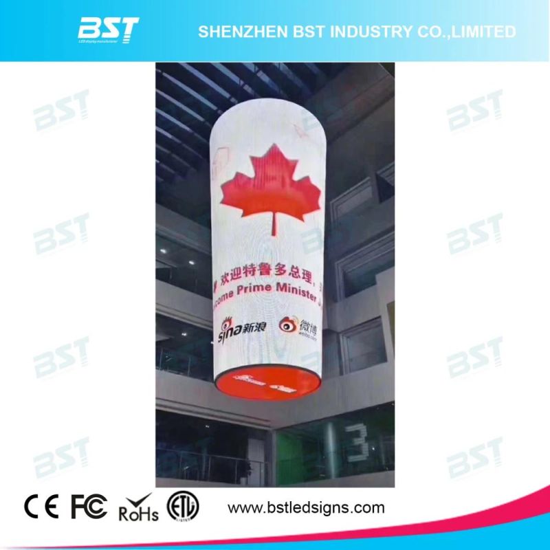 Transparent Mesh Full Color LED Display for Curved Curtain