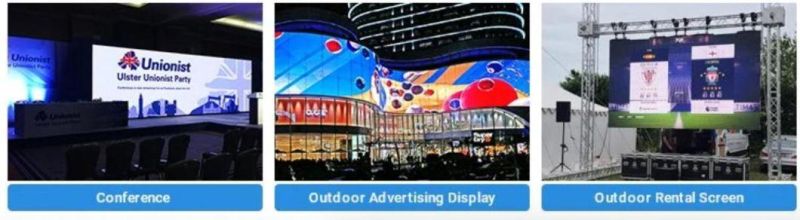 Market Display Fws Cardboard, Wooden Carton, Flight Case Full Color LED Screen with RoHS