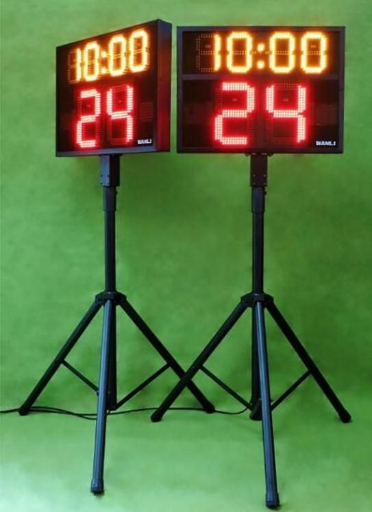 Basketball Game 24 Second Electronic Timer Wireless Portable LED Football Scoreboard