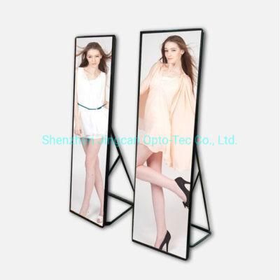 Indoor Portable Digital Screen Advertising P3 Media Poster LED Display