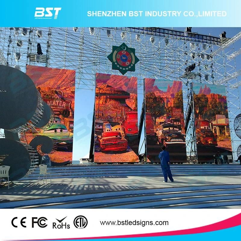 High Brightness P6.67 Outdoor Front Service LED Display Video Wall Rental 6500nits