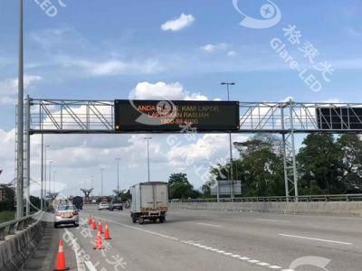 P16 Full Color (1R1G1B) Highway Outdoor Variable Moving Message Sign Traffic LED Display Sign