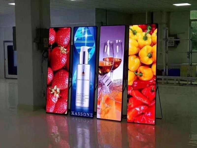 Full Color P2.0, P2.5, P3.0mm Indoor LED Poster Display Screen for Advertising