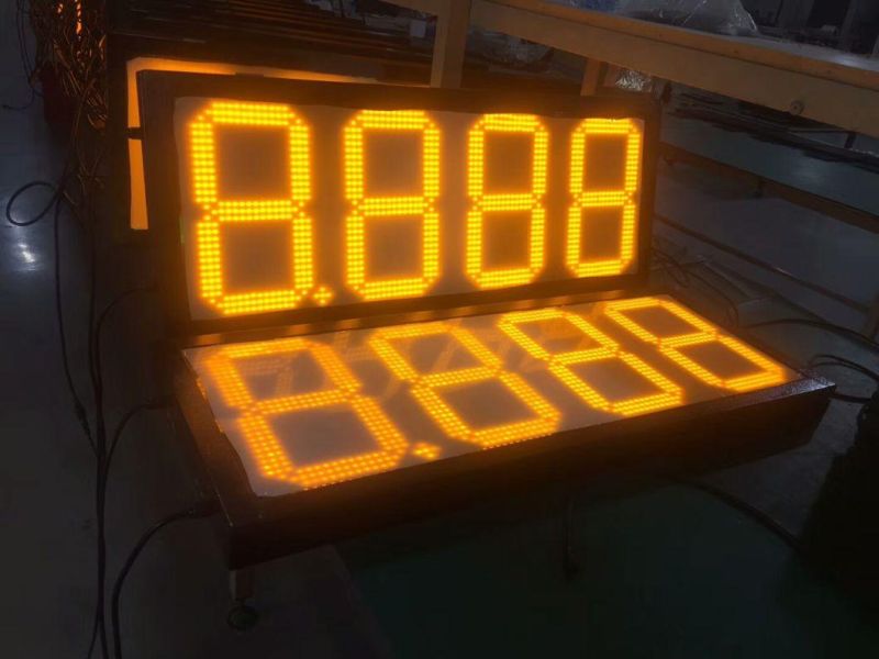 88.88 Outdoor Single Red Wireless Control LED Gas Station Sign