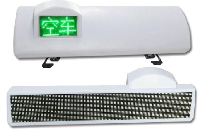 P6 Outdoor Single Color LED Display Message Board for Taxi Top