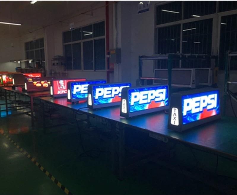 P5mm Outdoor Taxi Top Advertising Waterproof RGB LED Display Screen