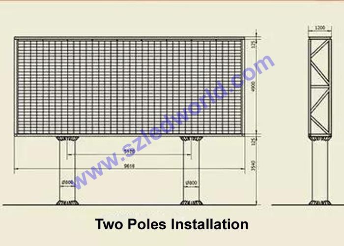 Outdoor / Indoor Panel Screen Digital Sign Full Color Wall LED Display Billboards for Video Advertising Rental Module (P2.5, P3, P3.3, P3.91 P4 P5 P6 P8 P10)