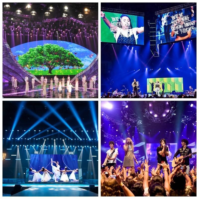 50X50mm Curved P4.81 Outdoor Rental LED Display for Concerts