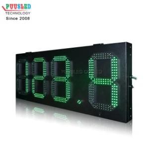 Waterproof 7 Segment LED Display Gas Price 12 Inch 888.8 LED Price Display LED Gas Price Changer Sign