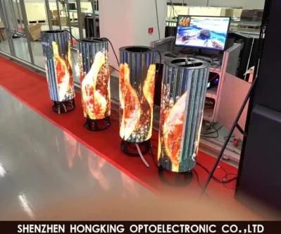 Full Color Outdoor Cylindrical P8 P10 Round Arc LED Display Screen Sign for Advertising
