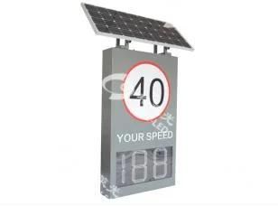 Solar Powered Portable Outdoor Waterproof LED Speed Limit Sign, Radar Sign