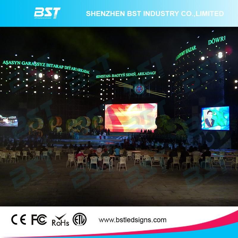 Seamless 4.81m Front Service LED Display Outdoor, LED Big Screen Die Casting Aluminum