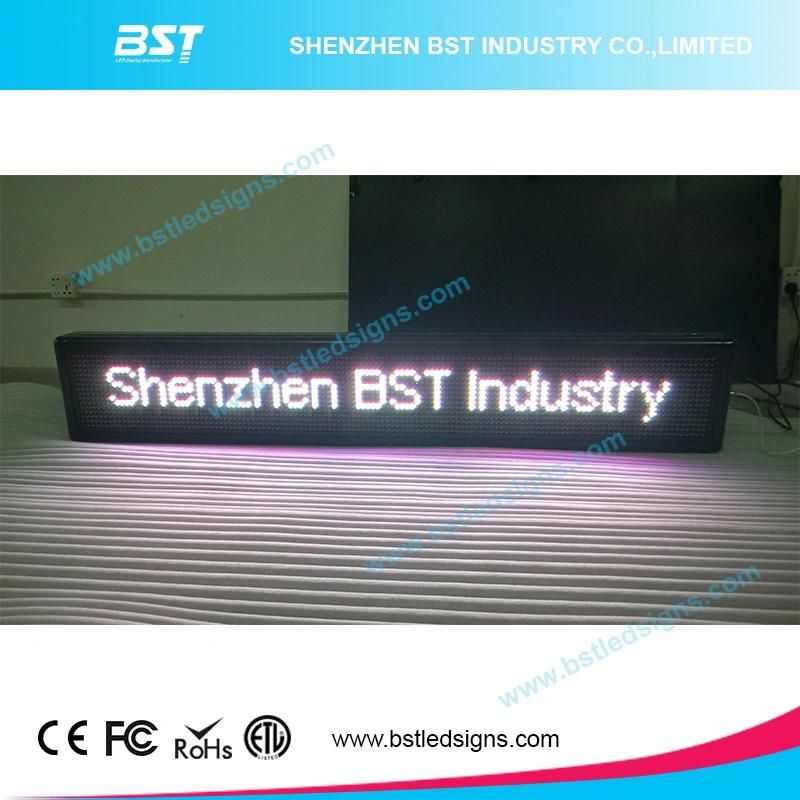 High Brightness P10 Red Color Semi-Outdoor LED Moving Sign (Programmable)