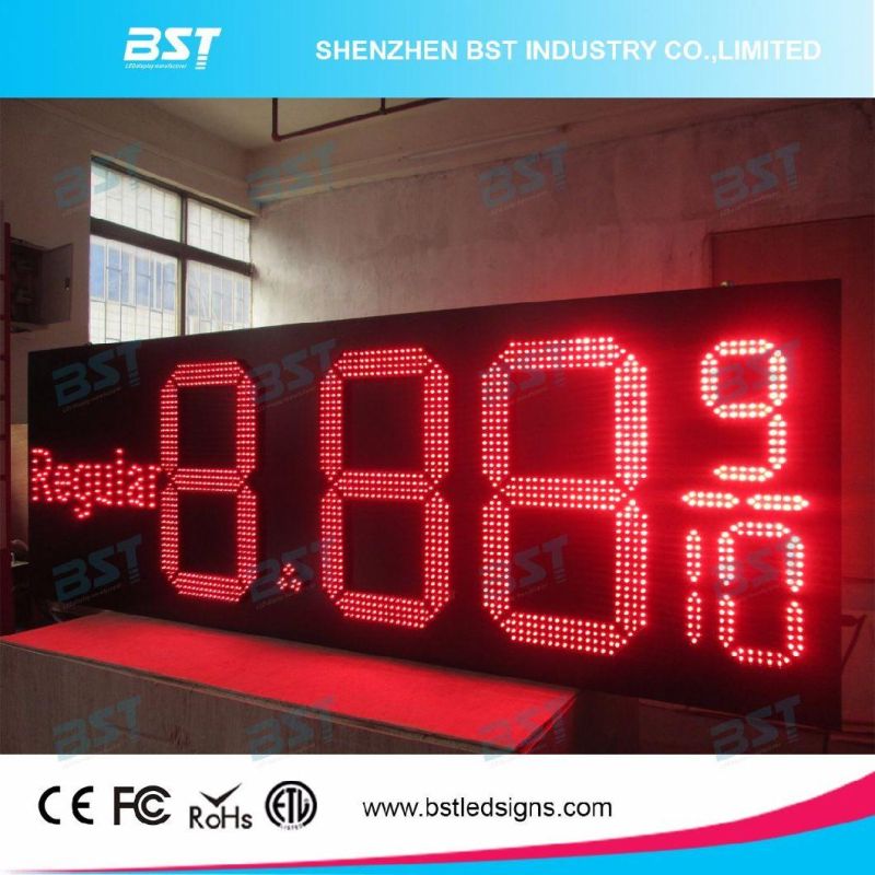 Red Color Outdoor Waterproof LED Gas Price Changer Sign