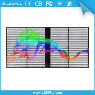 Transparent Outdoor Mesh LED Screen /Transparent LED Curtain Display