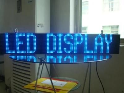 P10 Blue Color Semi-Outdoor Scrolling LED Message Sign