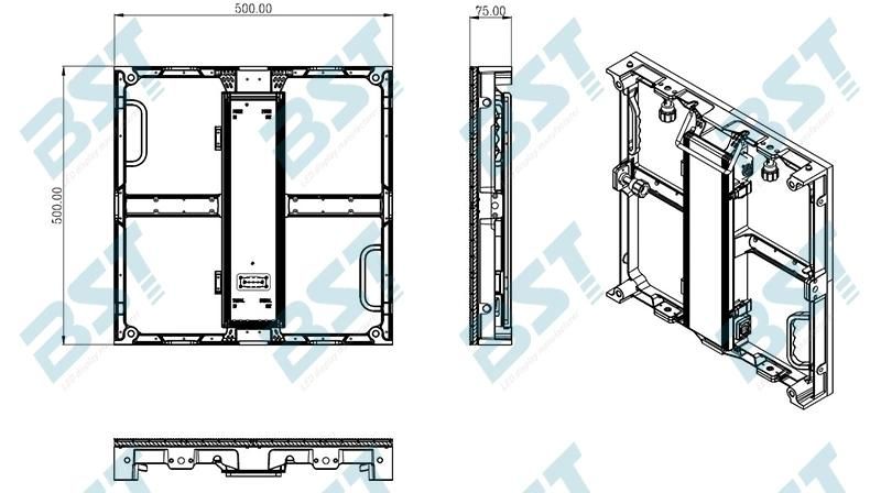 Factory Price P6.25mm Outdoor Full Color Rental LED Screen Panel