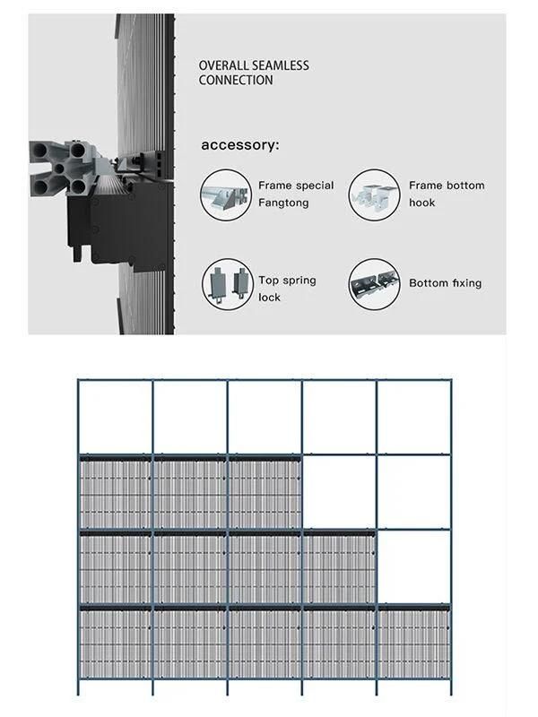 Low Price Guaranteed Quality Outdoor IP67 Waterproof Transparent LED Grille Screen for Building LED Mesh Screen for Sale