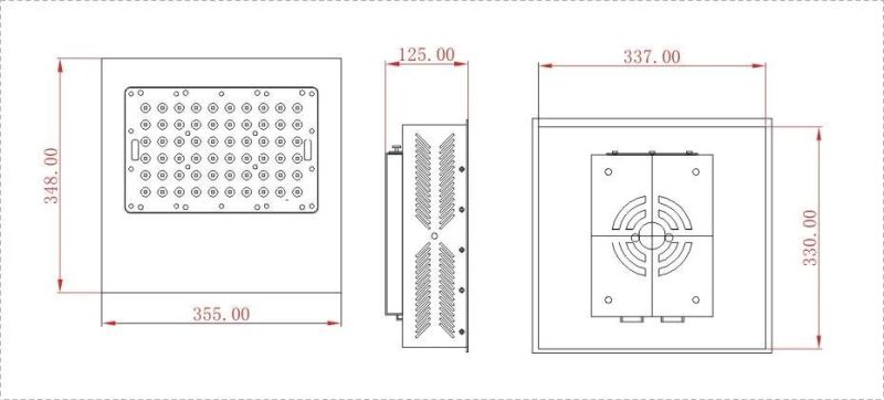 120W Watt LED Recessed Canopy Gas Station Lights