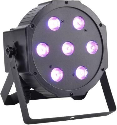 7X10W RGBW 4in1 LED PAR Light DJ Stage Light Wedding