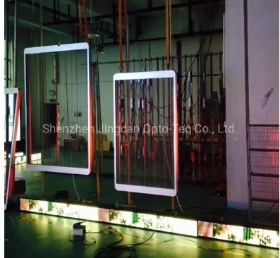 High Quality P3.91 Indoor Store Transparent Glass Wall LED Screen