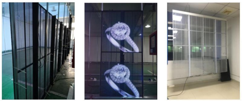 Full Color Indoor Transparent LED Screen P10.4-10.4mm Transparent LED Display