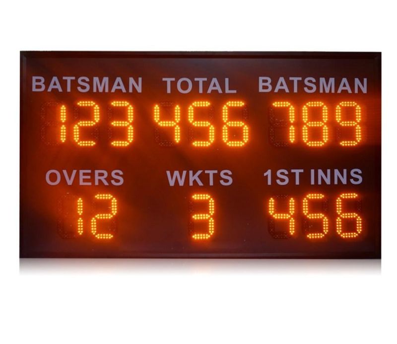 RF Wireless Control Cricket LED Scoreboard