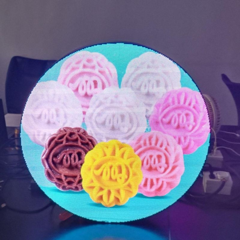 Hot Sale P4 Indoor Full Color Round Circle Shape Diameter 384mm Single Side LED Display Screens