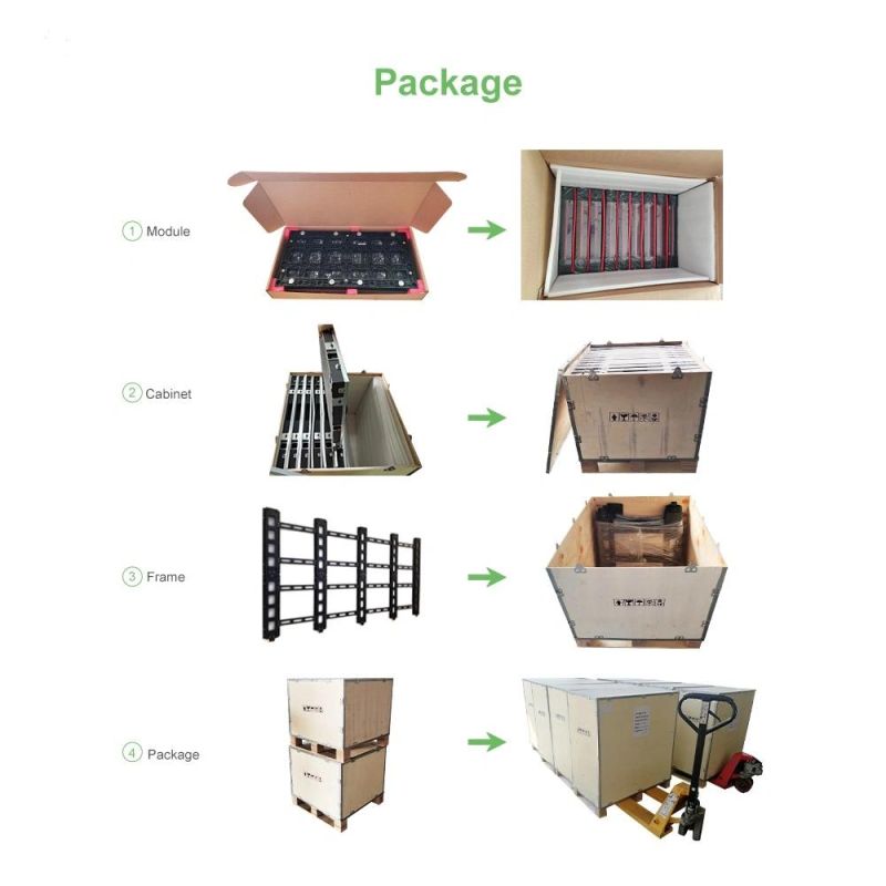 7.8kg CE Approved Fws Cardboard, Wooden Carton, Flight Case Stage Display Screen LED Module