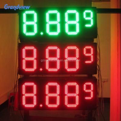 Outdoor Digital Fuel Price Signs LED Number Display Price Signboard for Gas Station