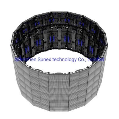Curved Folded Stage LED Display Rental Indoor Outdoor LED Display Board P3.91 P4.81 LED Video Wall Stage Background LED Panels