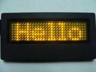 Yellow Color LED Name Badge (BST729TSY)