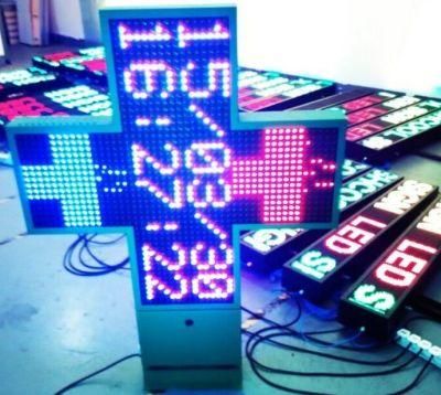 WiFi Controlled LED Cross Sign P10 Pharmacy Double Sides LED Sign