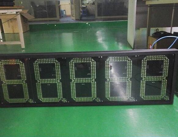 IP43 Non-Waterproof Wireless Built-in Control LED Gas Price Sign Display