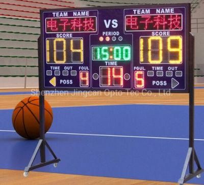 Customized Screen Size Wireless DIP Football/Basketball LED Scoreboard