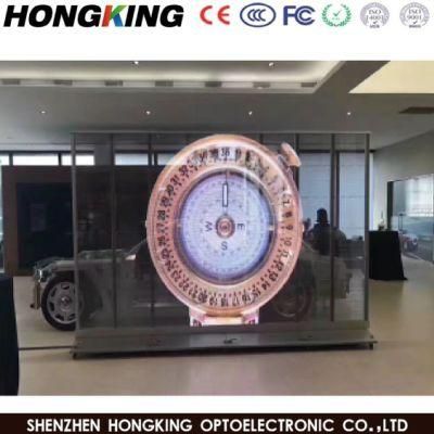 High Quality P3.9/7.8mm Transparent Glass LED Display HD Indoor Advertising LED Screen Factory Directly
