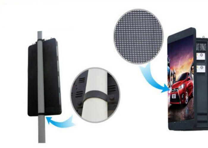 HD-High-Brightness-P4-Outdoor-Lighting-Pole-LED-Display-Wireless-Control