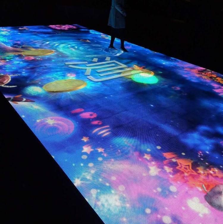 IP65 500X1000mm Cabinet P6.25 Pixeldance Floor LED Screen Interactive System