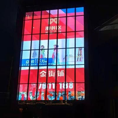 Wall Curtain Glass Transparent LED Display Screen