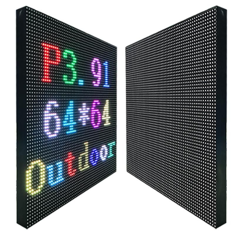 Wall Mounting Outdoor LED Video Display P3.91 Front Open LED Screen