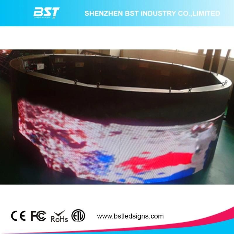 Hot Sell P10 SMD3535 Outdoor Curved Full Color LED Display for Commercial Plaza