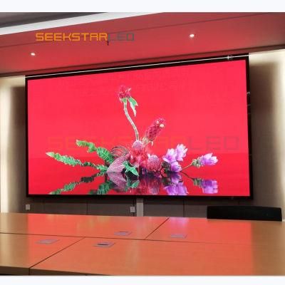 Ultra HD Indoor Seamless LED Advertising Billboard Full Color Small Pixel Pitch P1.86 LED Display