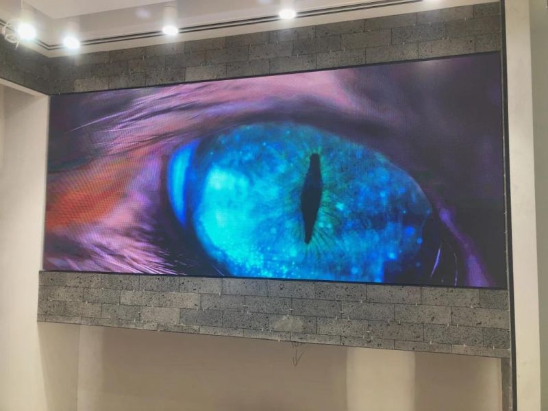 Indoor P2.5 Full Color HD Digital LED Display Screen Fixed Installation in Basketball Court Shopping Mall