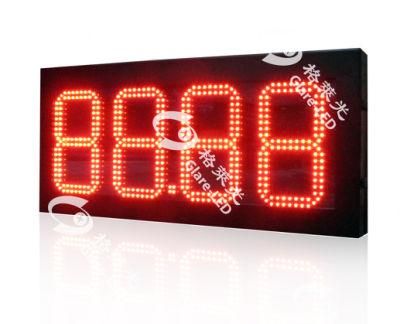 24&quot; LED Gas Station Electronic LED Gas Price Signs 8888 Red Fuel Price Sign