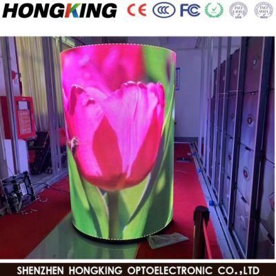 Hot Sale Digital Flexible LED Curtain Display Full Color Curved Display Foldable LED Screen Panels Soft Module