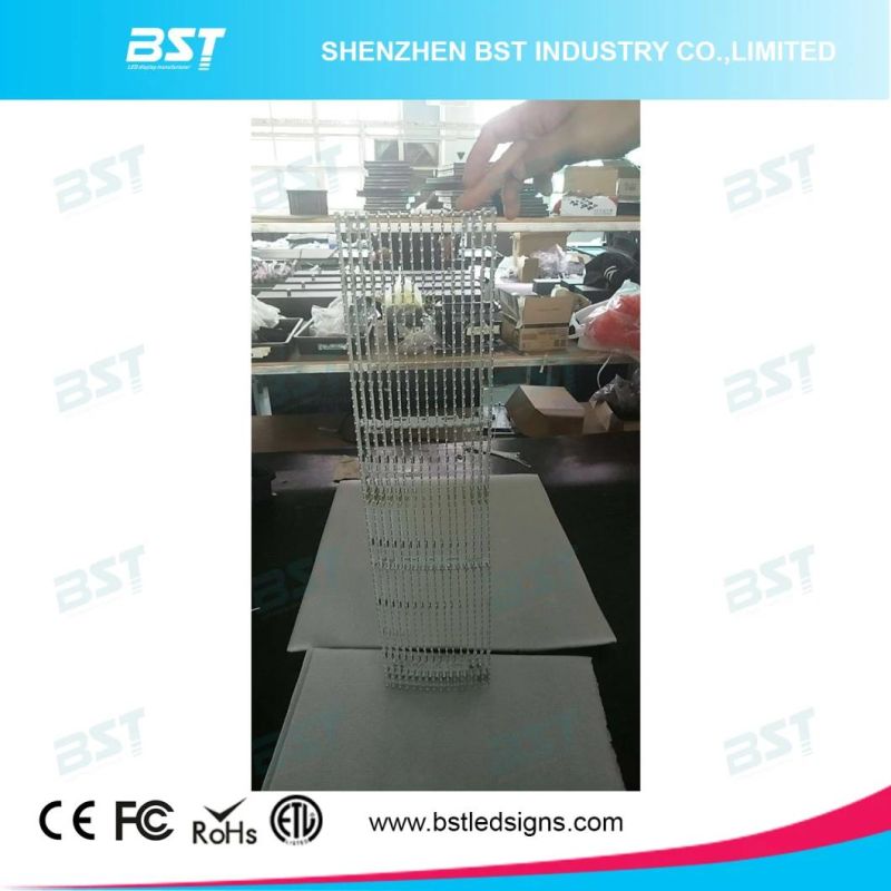 Transparent Mesh Full Color LED Display for Curved Curtain