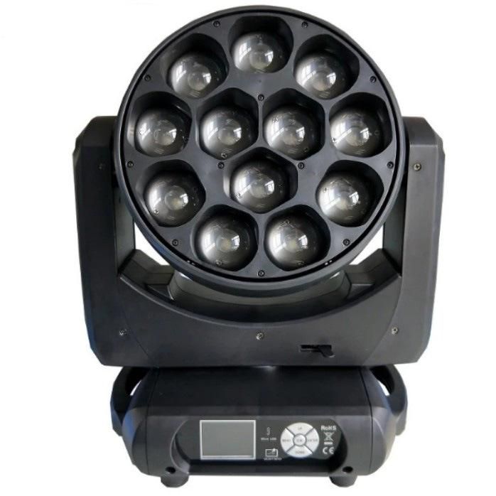 DMX DJ 12X40W Pixel Zoom Beam Wash LED Moving Head Stage Light